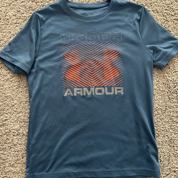 Under Armour Boys Shirt YSM- Blue - Picture 1 of 3